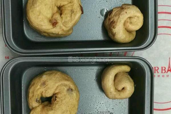 面包机肉桂葡萄干全麦贝果(肉桂卷)的做法图解10