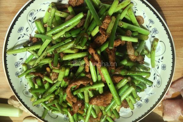 蒜薹炒肉的做法图解6