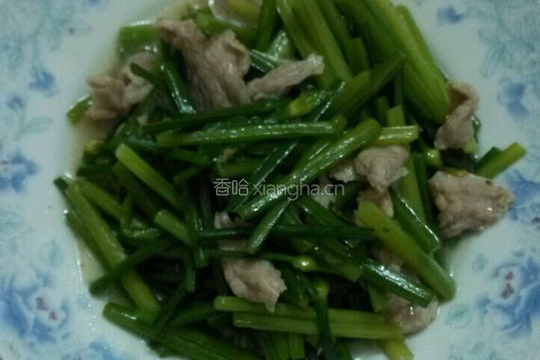 韭菜花炒肉