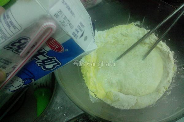 杂粮紫薯夹心饼的做法图解2
