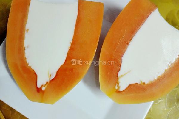 木瓜椰奶冻的做法图解7