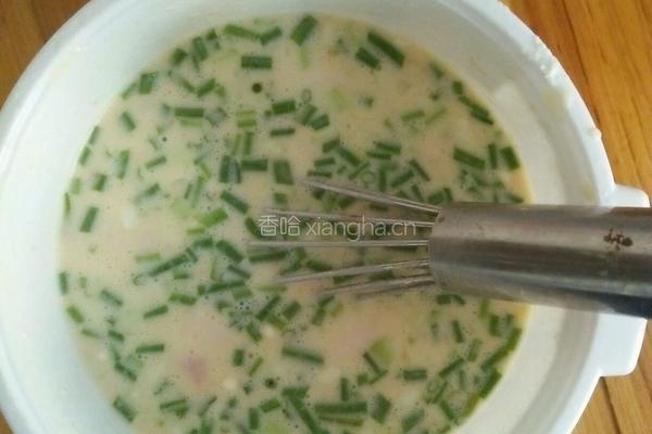 肉末鸡蛋饼的做法图解3