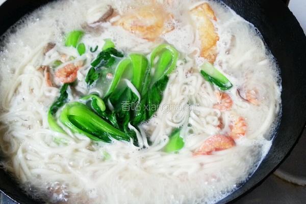 青菜肉丝面的做法图解14