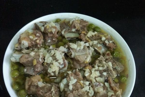 豌豆蒸排骨的做法图解4