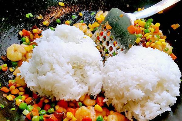 蝦仁彩蔬拌飯的做法图解9