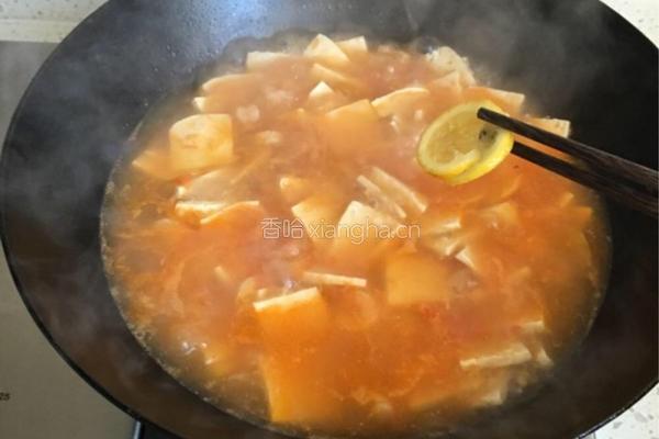 番茄豆腐虾仁汤的做法图解8