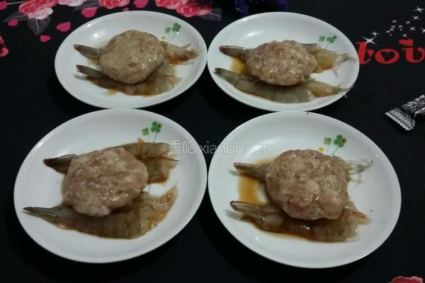 鲜虾肉饼蒸蛋的做法图解4