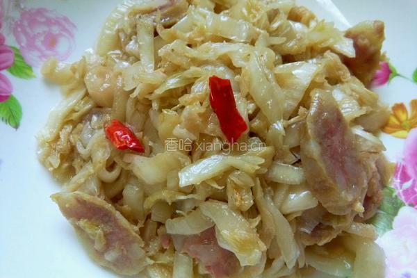 酸菜炒香肠的做法图解6