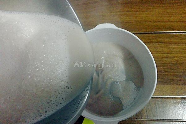奶香花生浆的做法图解7