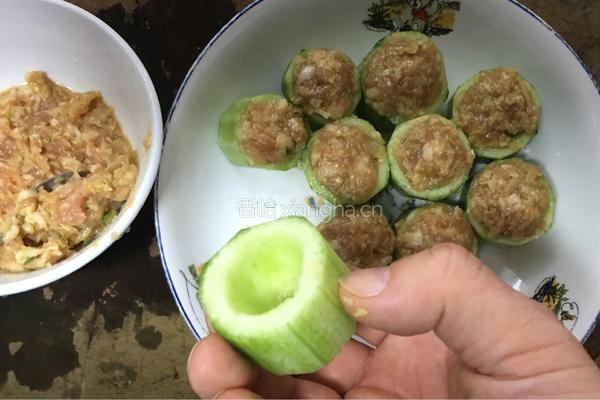黄瓜酿肉的做法图解6