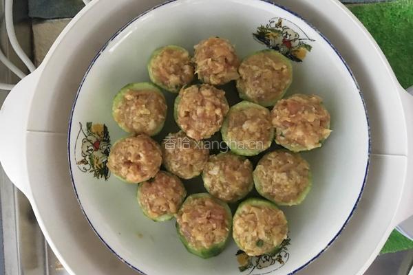 黄瓜酿肉的做法图解8