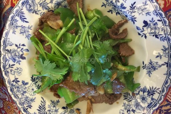 青椒炒牛肉的做法图解3