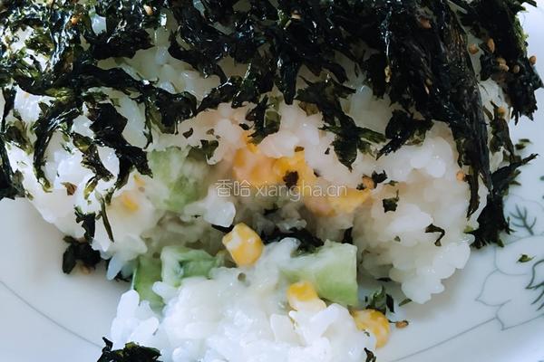 紫菜沙拉大饭团的做法图解8