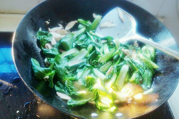 香菇青菜的做法图解7