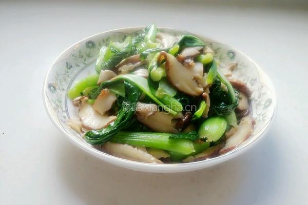 香菇青菜的做法图解8