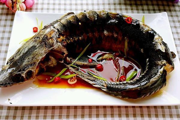 清蒸鲟鱼的做法图解8