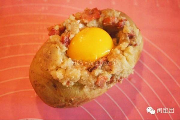 鸡蛋培根烤土豆！土豆的高颜值逆袭！的做法图解11