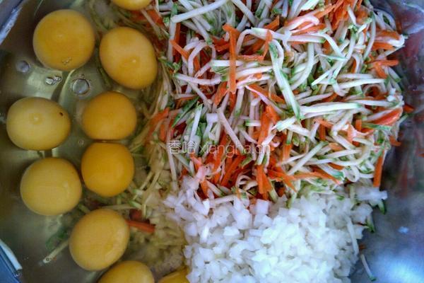 营养蔬菜饼的做法图解2