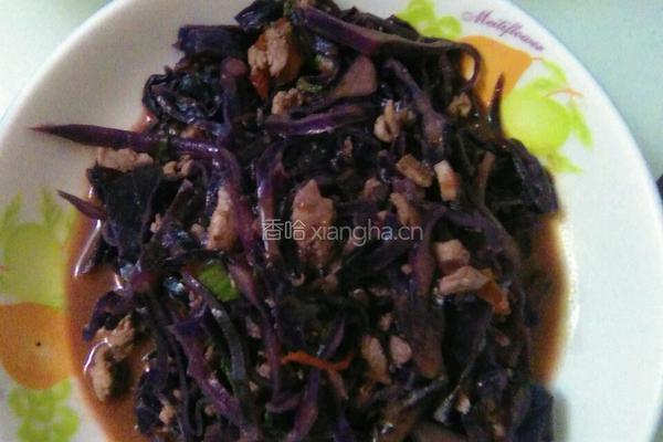 鸡丝紫甘蓝的做法图解6