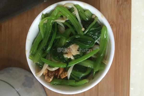 桃仁菠菜的做法图解7