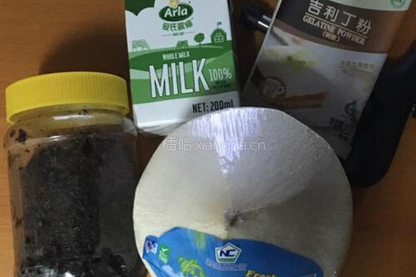 玫瑰椰奶小方的做法图解1