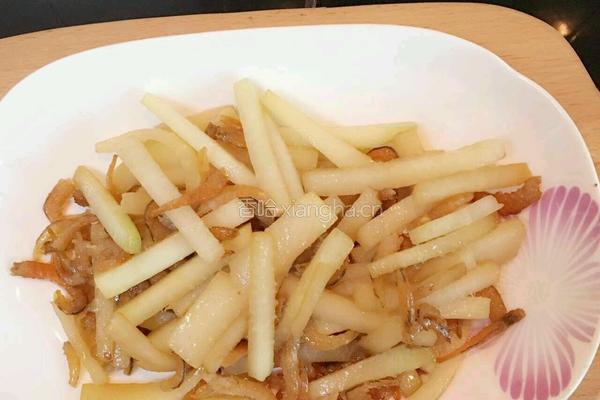 虾仁炒芥菜头的做法图解7