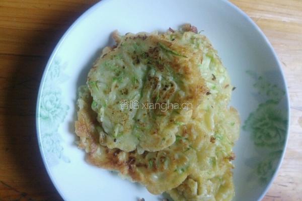 西葫芦煎饼的做法图解6