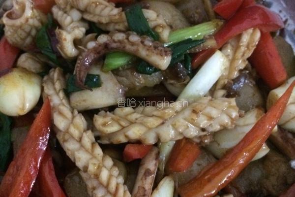 酱爆鱿鱼的做法图解3