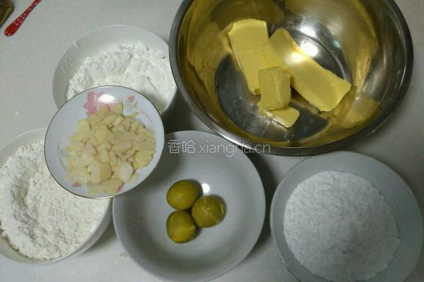 杏仁玛格丽特饼干的做法图解1