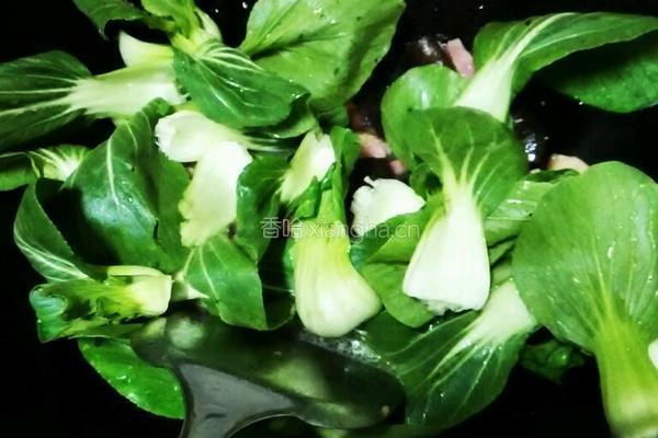冬菇小油菜的做法图解3
