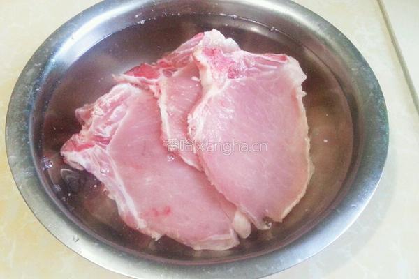 香酥猪排的做法图解2