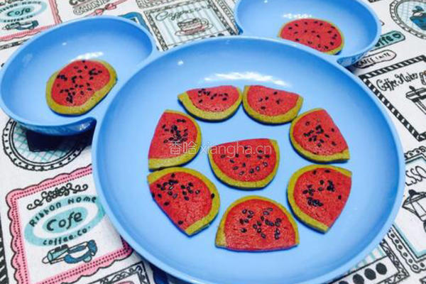 西瓜饼干的做法图解7