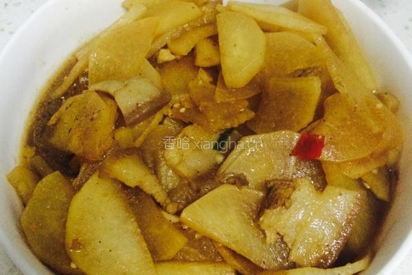 白萝卜烧肉的做法图解5