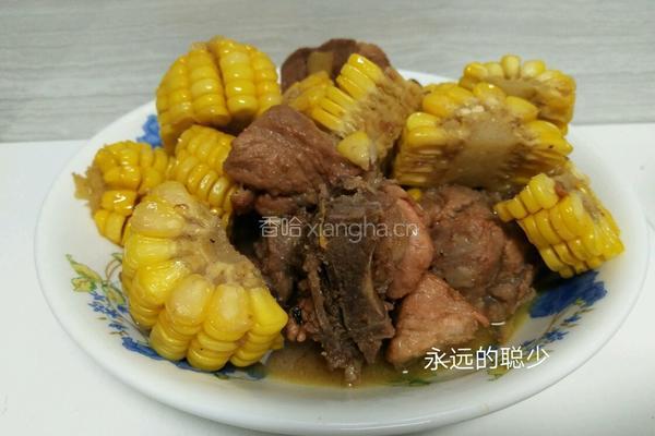 玉米烧排骨的做法图解8