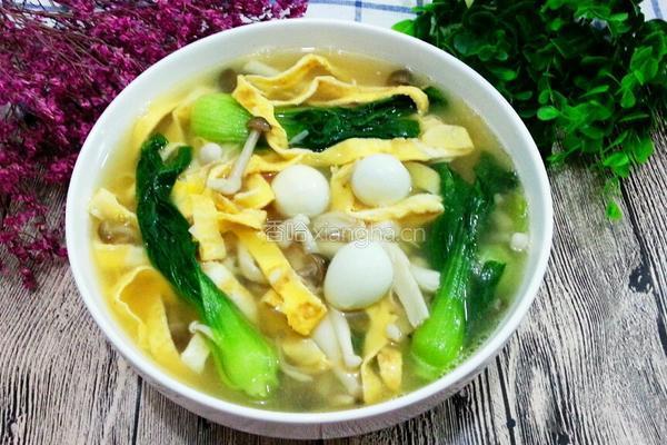 双菇双蛋汤的做法图解10