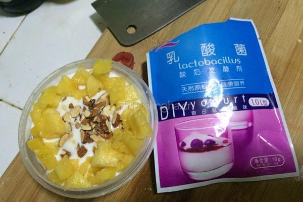 菠萝杏仁酸奶的做法图解5