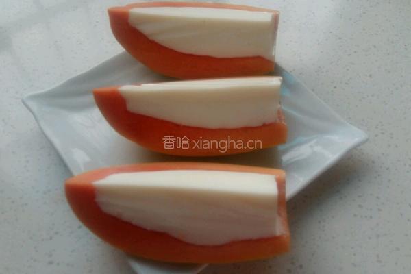 木瓜椰奶冻的做法图解6