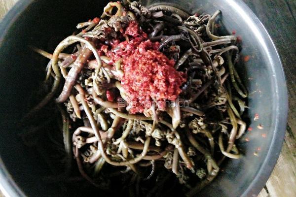 凉拌蕨菜的做法图解5