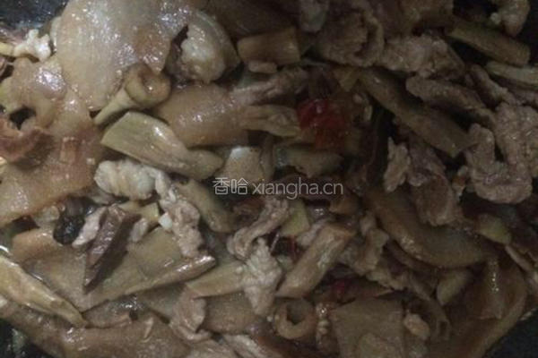 笋干肉丝的做法图解5