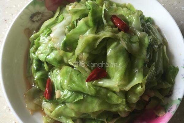 手撕茴子白（清炒）的做法图解9