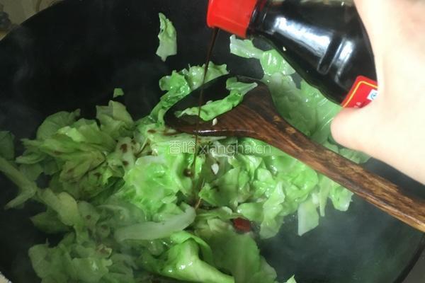 手撕茴子白（清炒）的做法图解7