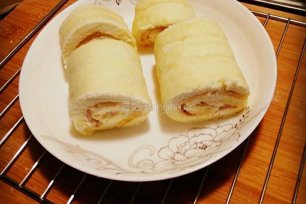 香蕉蛋糕卷的做法图解10