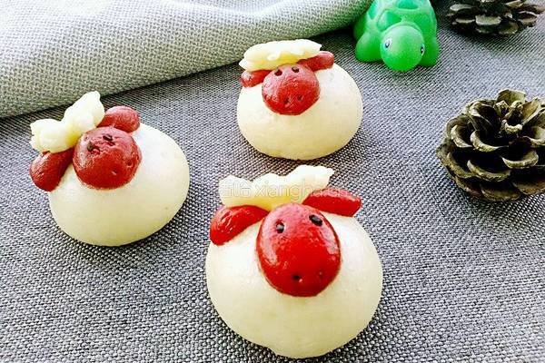 羊羊豆沙包的做法图解20