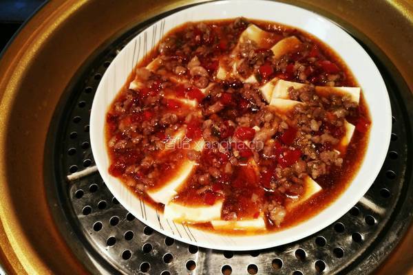 鱼香蒸豆腐的做法图解9