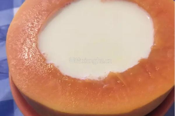 木瓜牛奶冻的做法图解6