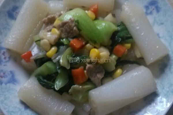 炒肠粉的做法图解7