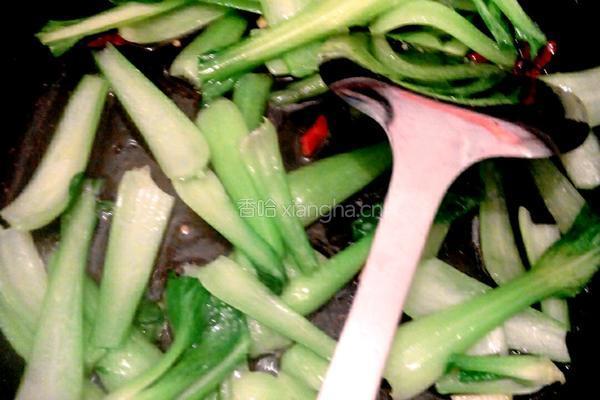 炝油菜的做法图解5