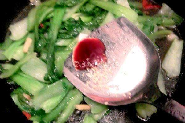 炝油菜的做法图解7