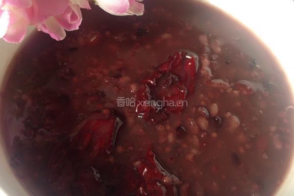 红豆黑米粥的做法图解8