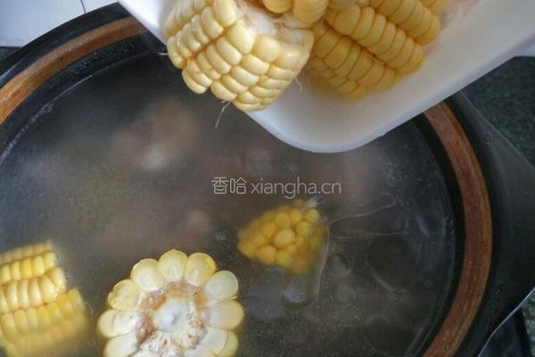玉米莲藕排骨汤的做法图解4